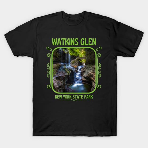 Watkins Glen State Park T-Shirt by Souls.Print